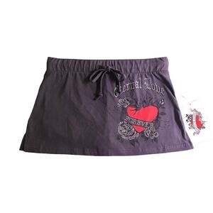 NWT Urban Weekend gray mini skirt with rhinestones, size XS